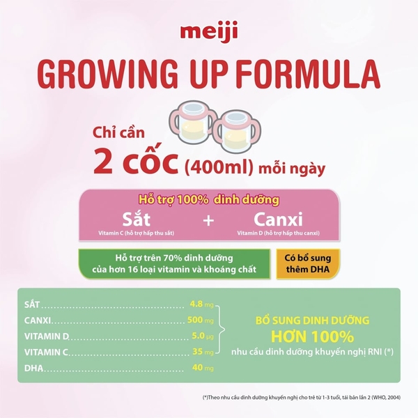 Sữa Meiji nội địa Nhật Bản số 9, 800g (1 - 3 tuổi)