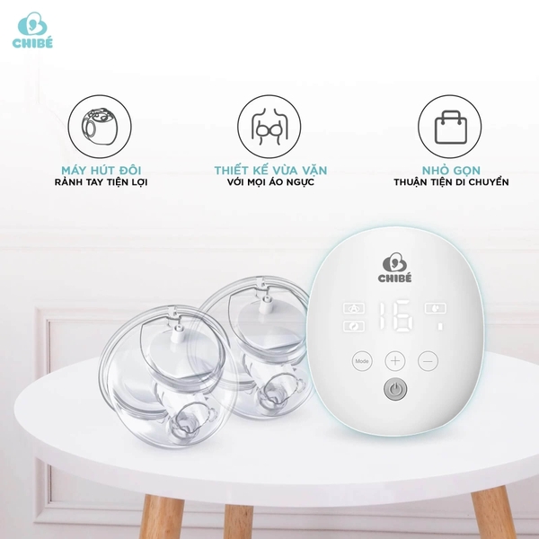 Máy hút sữa điện đôi rảnh tay ChiBé CB010