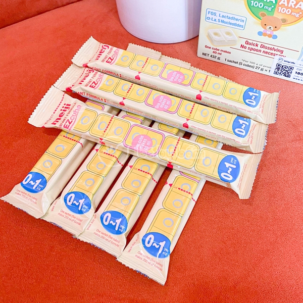Sữa Meiji thanh nhập khẩu Infant Formula EZcube (0-1 tuổi)